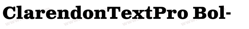 ClarendonTextPro Bol字体转换